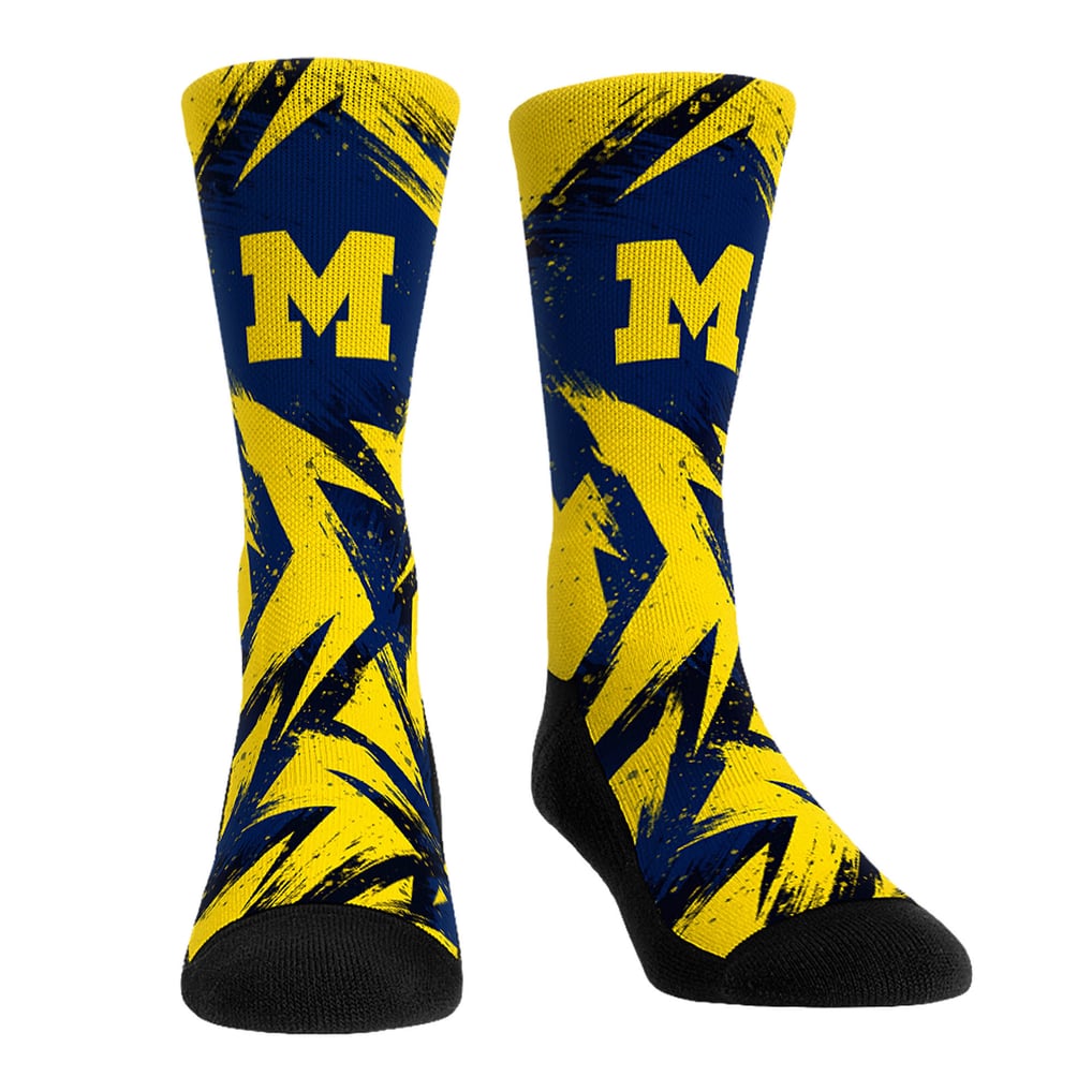  Michigan Wolverines Rock Em Socks Game Day Two-Pack Crew Socks Set